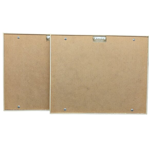 Vintage Homco DBGCI Resin Framed Pictures - Set of 2 with Psalm Quotes Nursery D - Picture 4 of 5